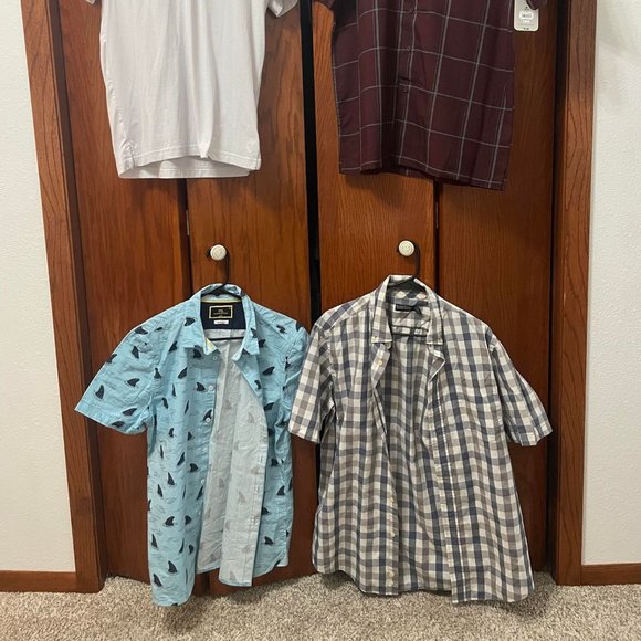 10 Men's MEDIUM SIZE Short Sleeves Shirts in Great Condition! - Picture 2 of 6